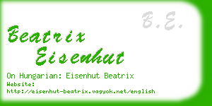 beatrix eisenhut business card